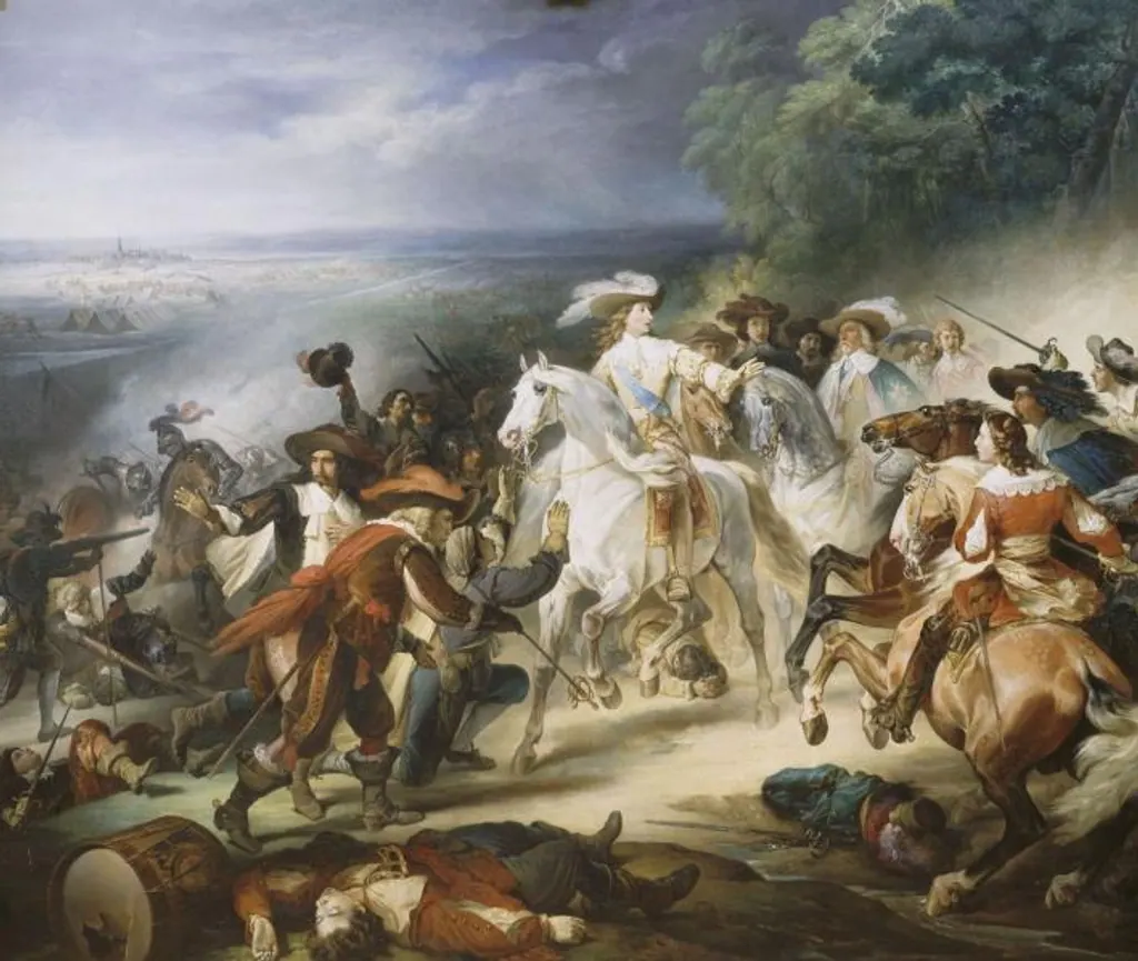 Representación histórica de la batalla de Rocroi de 1643